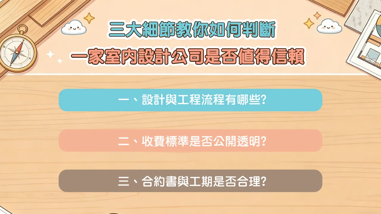 三大細節教你如何判斷一家室內設計公司是否值得信賴 三大細節教你如何判斷一家室內設計公司是否值得信賴