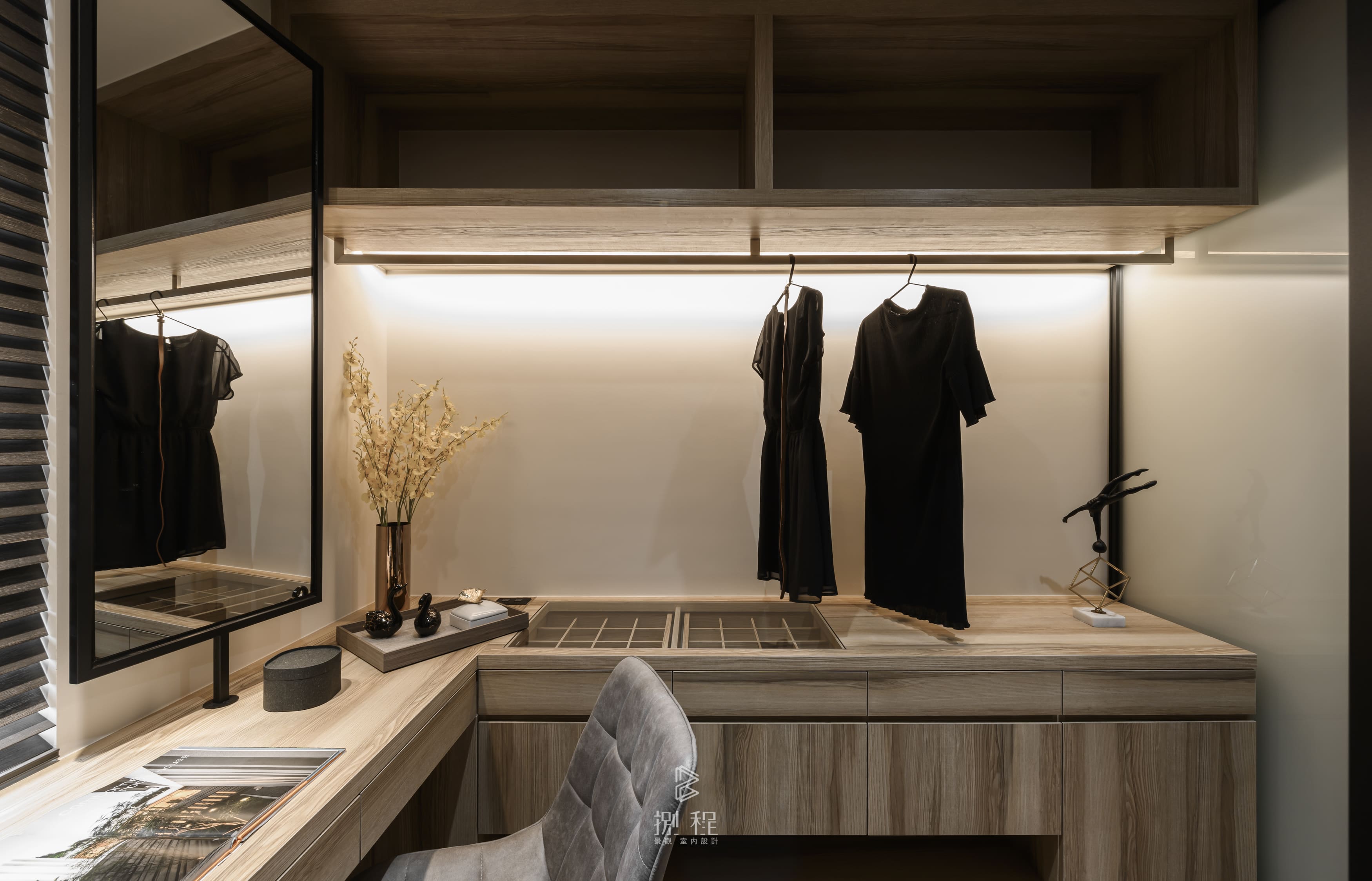 台中高宅-衣帽間